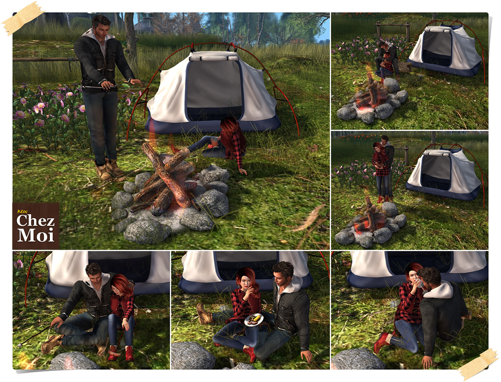 Campfire Couple Poses CHEZ MOI