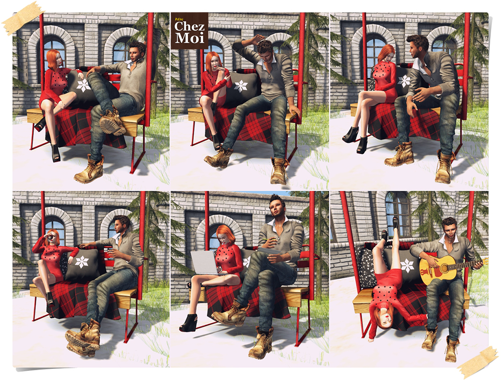 Cozy Chair Lift Single Poses CHEZ MOI – Chez Moi